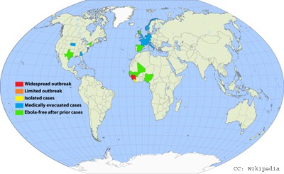 Ebola Outbreak map