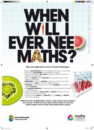 maths in food technology poster