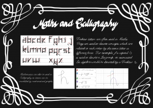caligraphy and maths